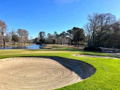 River Club 8th Green Behind