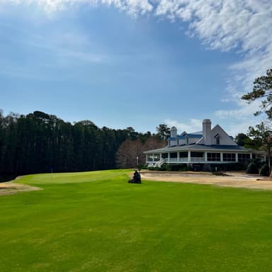 True Blue Golf Club 18th Side Mowing
