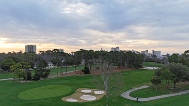 Pine Lakes 15th Green and Fairway Skyline 022824