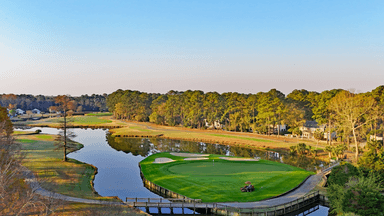 River Club 14 Green from 18 Fairway