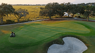 Pawleys Plantation 12th Green Mowing